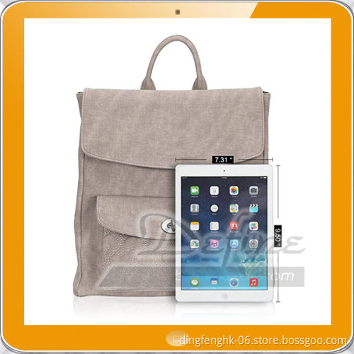 Durable Embossed Flap Women Backpack